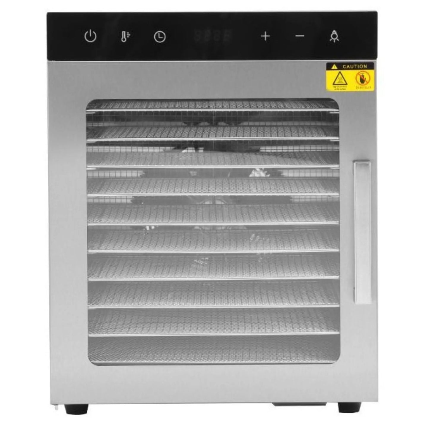 Déshydrateur inox 10 plateaux – 800 W, 30 à 90°C